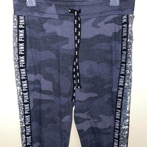 VS Pink Bling Camo Sweats XL Jogger